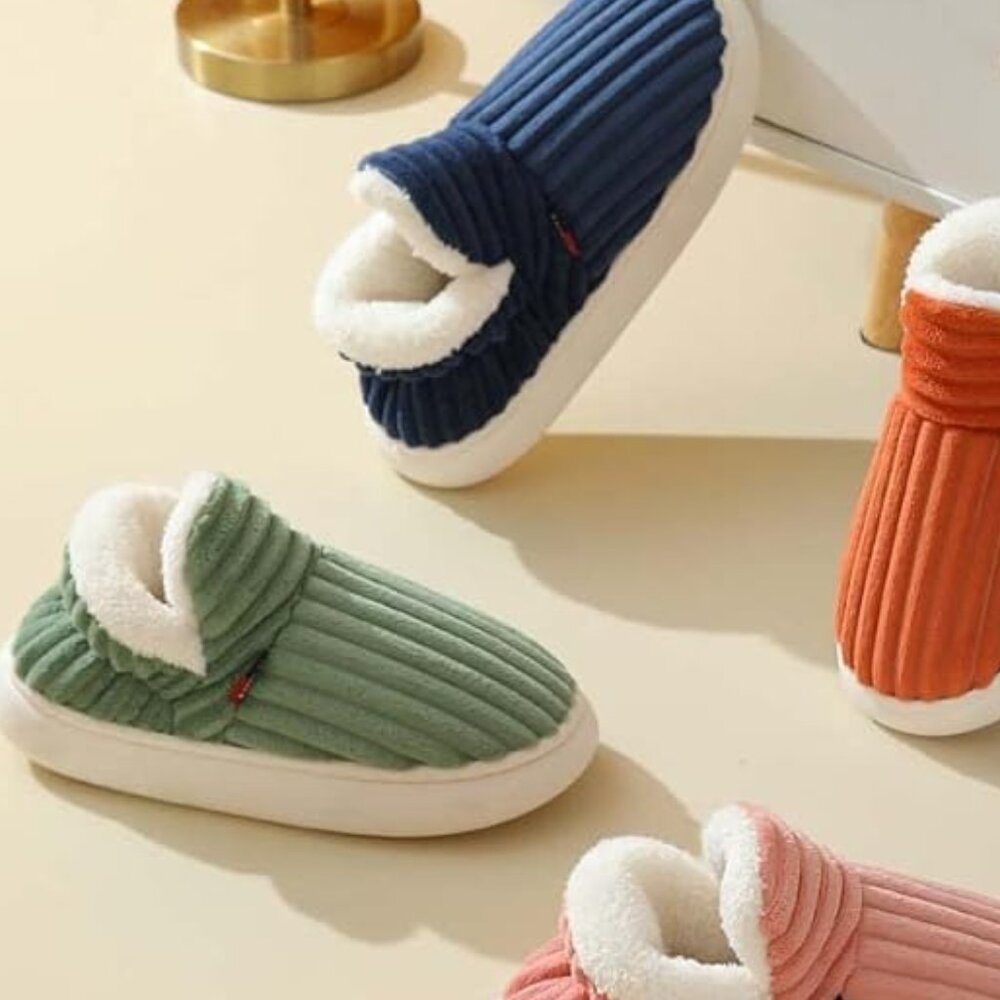 Women's Ankle Bootie Slippers Plush